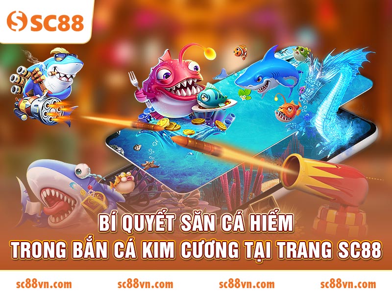 Bí quyết săn cá hiếm trong Bắn Cá Kim Cương tại Trang SC88